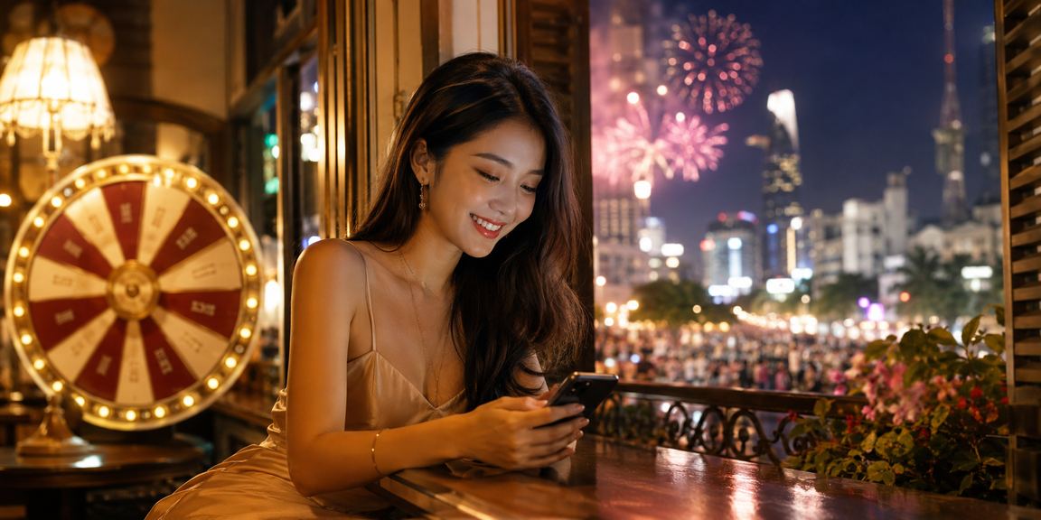 Sự kiện rút thăm may mắn được tổ chức tại Thành phố Hồ Chí Minh với nền tảng 20b